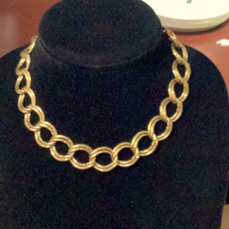 Pebble Link NecklaceChoker 1928 Brand Like New